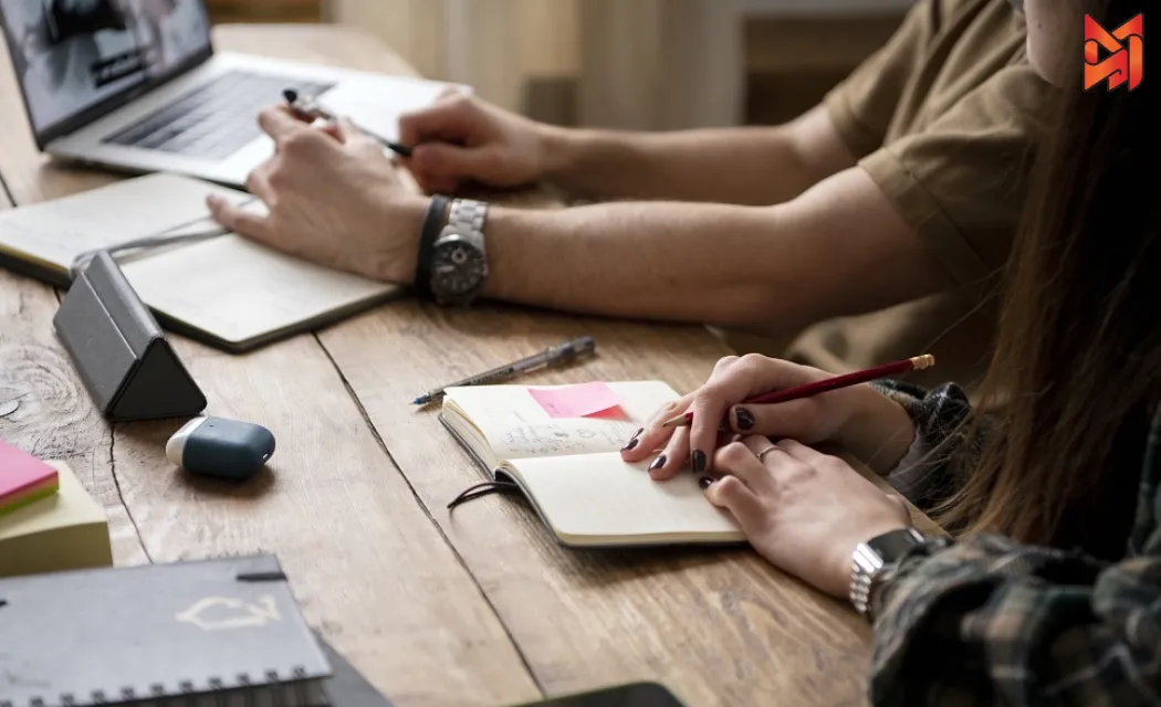 A creative team brainstorming ideas for branded content campaigns.