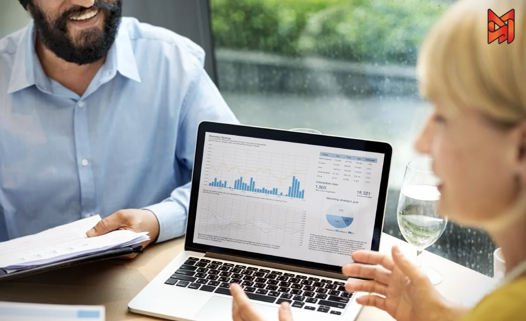 SEO team members reviewing SEO audit tool comparison highlighting metrics from recent SEO results.