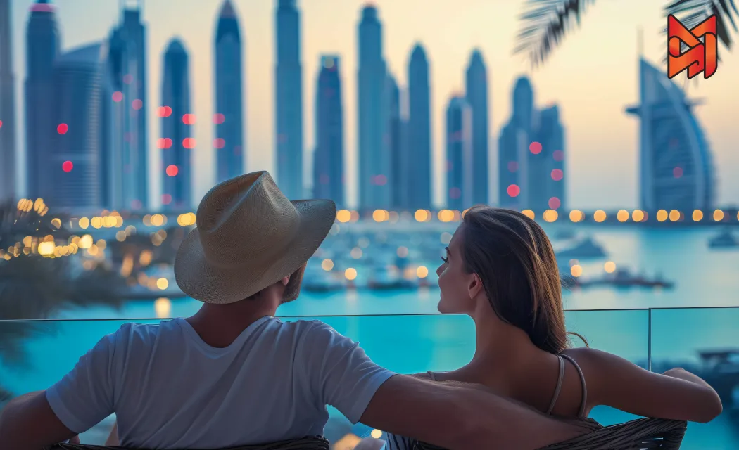 Airbnb digital marketing campaign promoting vacation rentals in Dubai to attract people.