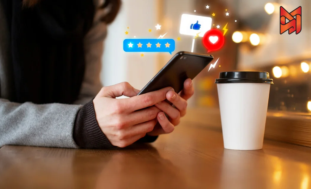 A user expressing emotions in an online review or comment about a brand’s product or service.
