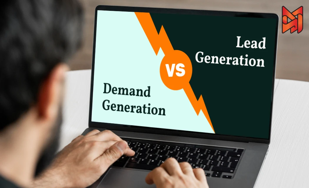 Comparing demand generation and lead generation to use in a marketing strategy.