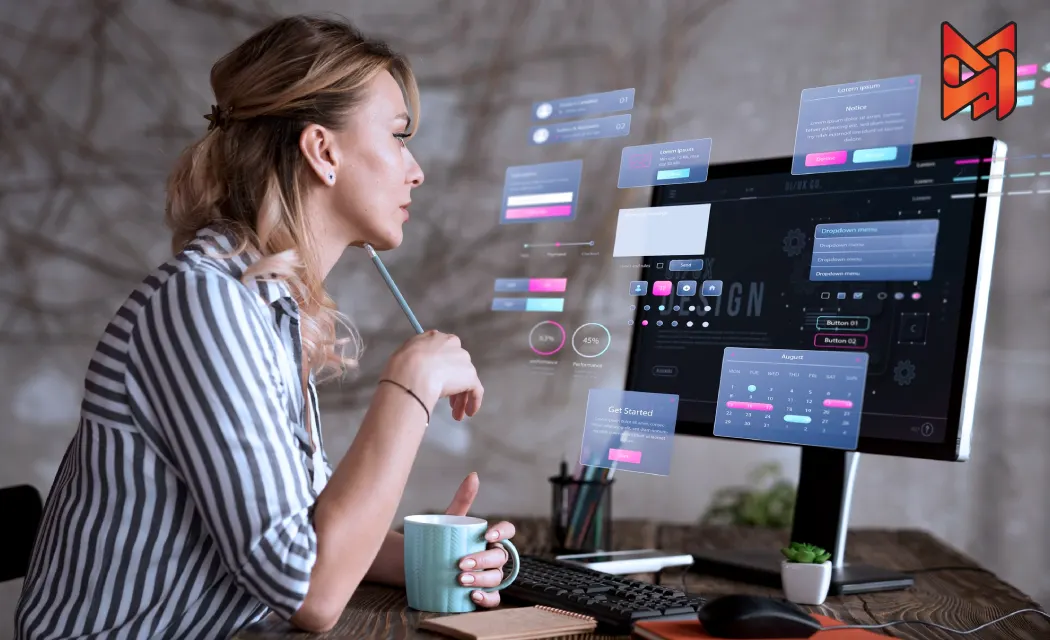 A campaign manager leverages AI tools to create personalized campaigns.