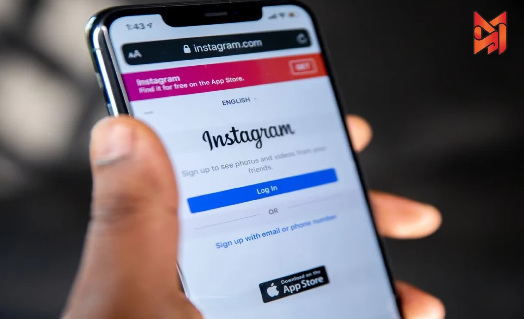 User logging in to explore Instagram account features.